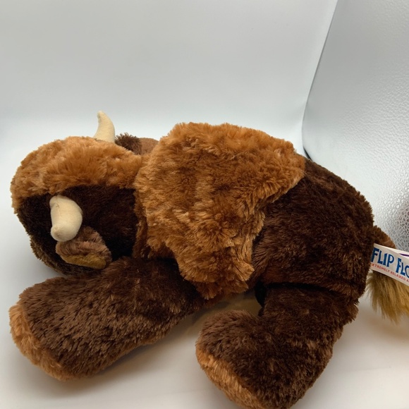 Mary Meyer Flip Flops Bean Bag Buffalo 10" Plush Stuffed Animal - Picture 6 of 11